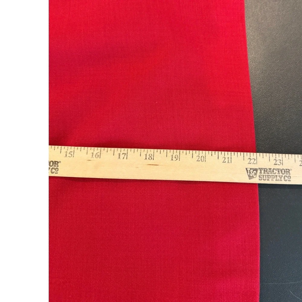Amanda Smith‎ Womens 14 Skirt Suit Red Pure Wool Blazer Pencil Skirt 2 Piece Set